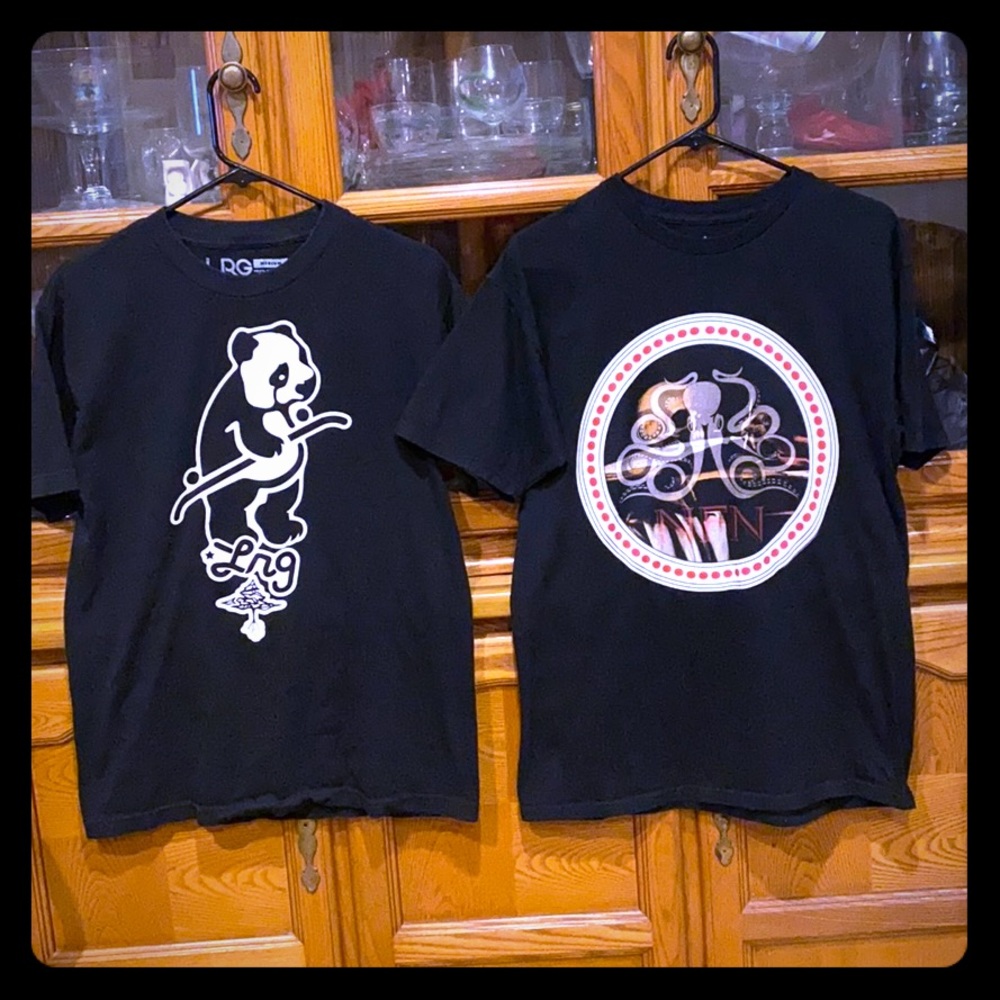 5 pre owned t shirt sz M diamond co LRG primitive